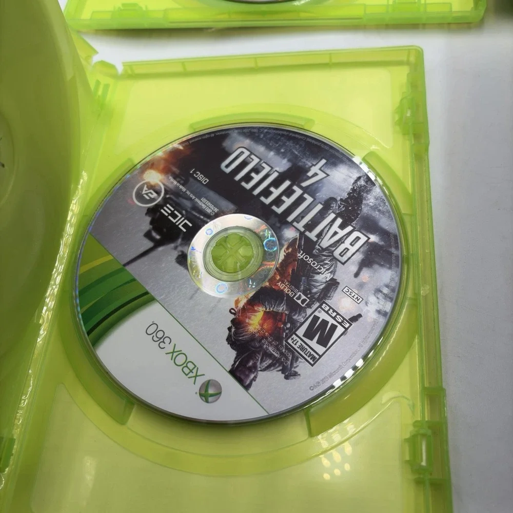 5 Xbox 360 Games Battlefield 2,3 & 4Army Of Two Gears Of War 3